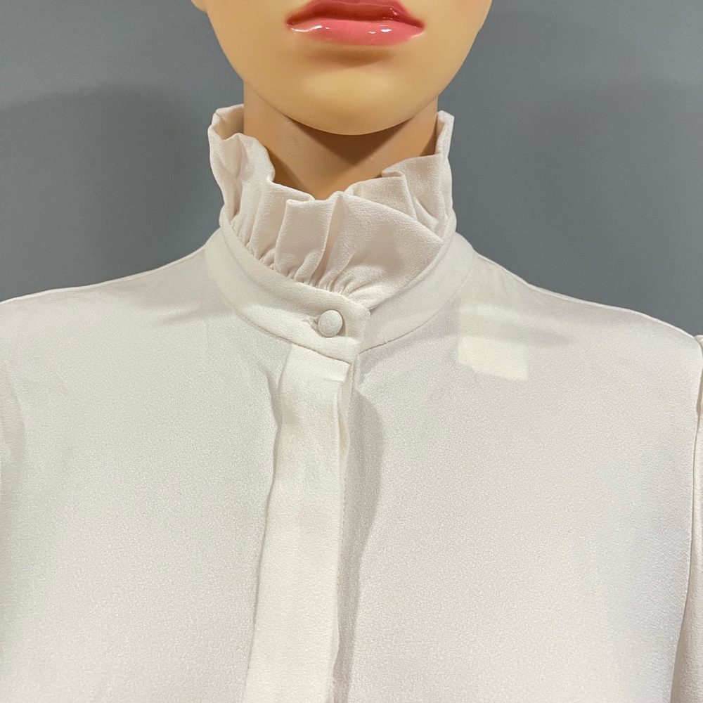 Co Ruffle High Neck Shirt - Picture 4 of 11